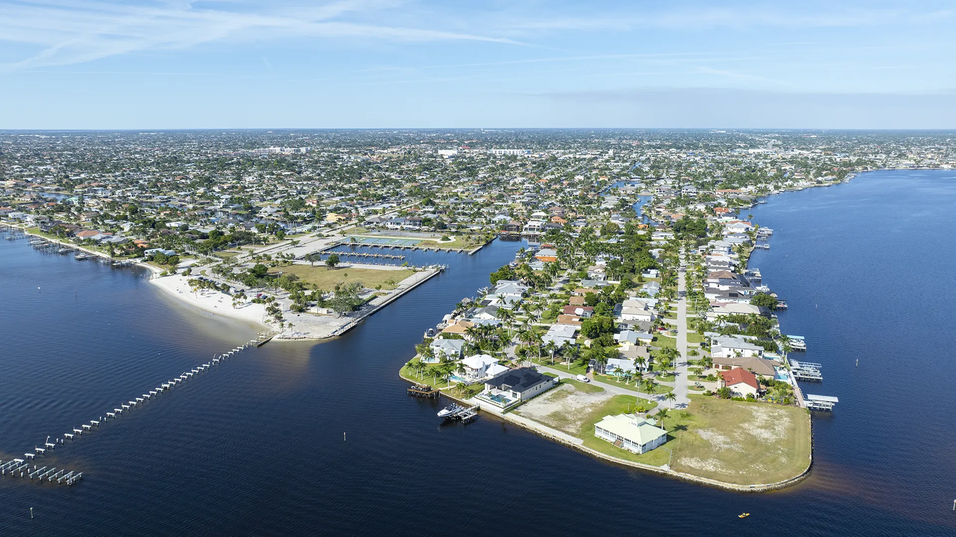 Fort Myers 5 Vista aérea de Cape Coral, Florida